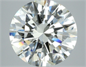 Natural Diamond 5.03 Carats, Round with Excellent Cut, J Color, SI2 Clarity and Certified by GIA