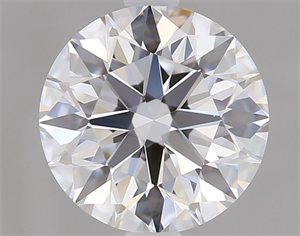 Picture of Natural Diamond 1.07 Carats, Round with Excellent Cut, D Color, FL Clarity and Certified by GIA