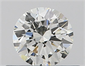 Natural Diamond 0.40 Carats, Round with Very Good Cut, F Color, SI1 Clarity and Certified by GIA