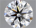 Natural Diamond 0.40 Carats, Round with Very Good Cut, F Color, VVS1 Clarity and Certified by GIA