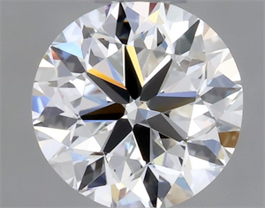 Picture of Natural Diamond 0.40 Carats, Round with Very Good Cut, F Color, VVS1 Clarity and Certified by GIA