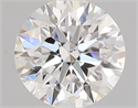 Natural Diamond 0.50 Carats, Round with Excellent Cut, F Color, SI2 Clarity and Certified by GIA