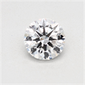 Natural Diamond 2.01 Carats, Round with Excellent Cut, D Color, VS2 Clarity and Certified by GIA