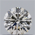 Natural Diamond 0.42 Carats, Round with Excellent Cut, K Color, SI2 Clarity and Certified by GIA