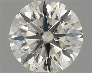 Picture of Natural Diamond 0.53 Carats, Round with Excellent Cut, J Color, VS2 Clarity and Certified by IGI