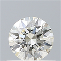 Natural Diamond 0.40 Carats, Round with Excellent Cut, H Color, VVS1 Clarity and Certified by IGI