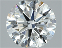 Natural Diamond 2.03 Carats, Round with Excellent Cut, D Color, VVS2 Clarity and Certified by GIA