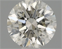 Natural Diamond 0.50 Carats, Round with Excellent Cut, H Color, VS2 Clarity and Certified by IGI