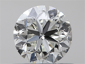 Picture of Natural Diamond 0.51 Carats, Round with Good Cut, K Color, VVS2 Clarity and Certified by GIA