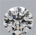 Natural Diamond 0.64 Carats, Round with Excellent Cut, H Color, I1 Clarity and Certified by GIA