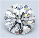 Natural Diamond 2.01 Carats, Round with Excellent Cut, G Color, VS1 Clarity and Certified by GIA