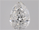 Natural Diamond 1.01 Carats, Pear with  Cut, D Color, VS1 Clarity and Certified by GIA