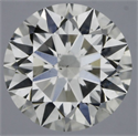 Natural Diamond 0.44 Carats, Round with Excellent Cut, H Color, SI2 Clarity and Certified by GIA