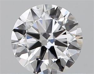 Picture of Natural Diamond 0.50 Carats, Round with Very Good Cut, D Color, SI1 Clarity and Certified by GIA