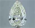 Natural Diamond 5.03 Carats, Pear with  Cut, J Color, VVS1 Clarity and Certified by IGI