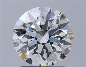 Picture of Natural Diamond 2.01 Carats, Round with Excellent Cut, H Color, VS1 Clarity and Certified by GIA