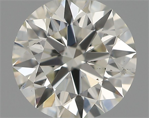 Picture of Natural Diamond 0.54 Carats, Round with Excellent Cut, I Color, VS2 Clarity and Certified by IGI