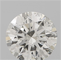 Natural Diamond 0.50 Carats, Round with Excellent Cut, H Color, I1 Clarity and Certified by IGI