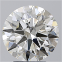 Natural Diamond 4.03 Carats, Round with Excellent Cut, I Color, SI1 Clarity and Certified by GIA