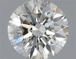 Picture of Natural Diamond 0.50 Carats, Round with Excellent Cut, I Color, SI2 Clarity and Certified by IGI