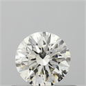 Natural Diamond 0.42 Carats, Round with Excellent Cut, H Color, VS1 Clarity and Certified by IGI