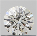 Natural Diamond 0.45 Carats, Round with Excellent Cut, I Color, IF Clarity and Certified by GIA