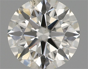 Picture of Natural Diamond 0.53 Carats, Round with Excellent Cut, H Color, SI1 Clarity and Certified by IGI