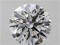 Natural Diamond 0.41 Carats, Round with Excellent Cut, H Color, VS2 Clarity and Certified by GIA