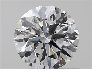 Picture of Natural Diamond 0.41 Carats, Round with Excellent Cut, H Color, VS2 Clarity and Certified by GIA