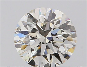 Picture of Natural Diamond 0.40 Carats, Round with Excellent Cut, H Color, SI2 Clarity and Certified by GIA