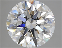 Natural Diamond 5.01 Carats, Round with Excellent Cut, F Color, SI1 Clarity and Certified by GIA