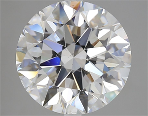 Picture of Natural Diamond 5.01 Carats, Round with Excellent Cut, F Color, SI1 Clarity and Certified by GIA