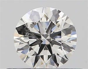 Picture of Natural Diamond 0.40 Carats, Round with Excellent Cut, I Color, VS1 Clarity and Certified by GIA