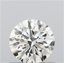 Natural Diamond 0.58 Carats, Round with Excellent Cut, K Color, SI2 Clarity and Certified by GIA