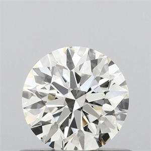 Picture of Natural Diamond 0.58 Carats, Round with Excellent Cut, K Color, SI2 Clarity and Certified by GIA