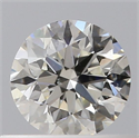 Natural Diamond 0.40 Carats, Round with Very Good Cut, J Color, SI1 Clarity and Certified by GIA