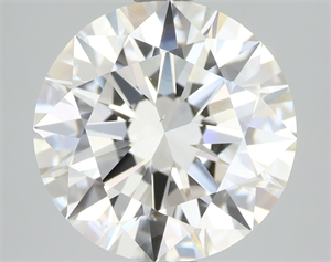 Picture of Natural Diamond 3.01 Carats, Round with Excellent Cut, H Color, VS2 Clarity and Certified by GIA