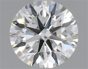 Picture of Natural Diamond 0.55 Carats, Round with Excellent Cut, I Color, SI1 Clarity and Certified by GIA