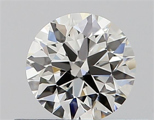 Picture of Natural Diamond 0.40 Carats, Round with Excellent Cut, I Color, IF Clarity and Certified by GIA