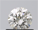 Natural Diamond 0.50 Carats, Round with Excellent Cut, K Color, VVS2 Clarity and Certified by GIA