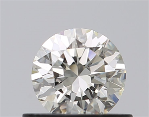 Picture of Natural Diamond 0.50 Carats, Round with Excellent Cut, K Color, VVS2 Clarity and Certified by GIA