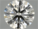 Natural Diamond 0.40 Carats, Round with Excellent Cut, H Color, SI1 Clarity and Certified by IGI