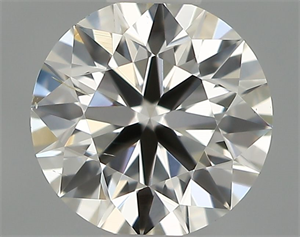 Picture of Natural Diamond 0.40 Carats, Round with Excellent Cut, H Color, SI1 Clarity and Certified by IGI