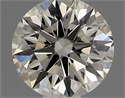 Natural Diamond 0.42 Carats, Round with Excellent Cut, H Color, VVS2 Clarity and Certified by IGI