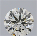 Natural Diamond 0.52 Carats, Round with Excellent Cut, J Color, VS1 Clarity and Certified by IGI