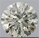 Natural Diamond 0.50 Carats, Round with Very Good Cut, K Color, VS1 Clarity and Certified by GIA