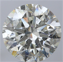 Natural Diamond 4.01 Carats, Round with Excellent Cut, K Color, I1 Clarity and Certified by GIA