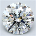 Natural Diamond 8.08 Carats, Round with Excellent Cut, J Color, SI1 Clarity and Certified by GIA