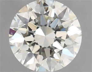 Picture of Natural Diamond 0.43 Carats, Round with Excellent Cut, J Color, VS1 Clarity and Certified by IGI