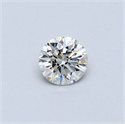 Natural Diamond 0.44 Carats, Round with Very Good Cut, H Color, SI1 Clarity and Certified by GIA